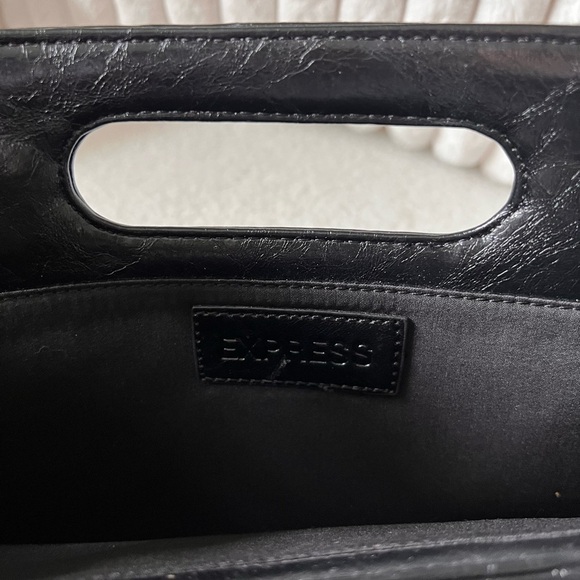 Express Women’s Black Faux Leather Satchel - Picture 2 of 2